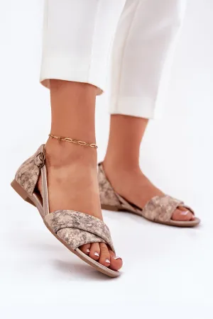 Maciejka natural leather sandals