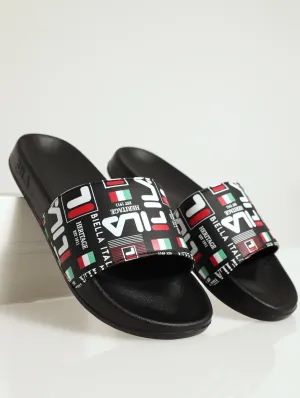 Maso Slip On Pool Slide - Black