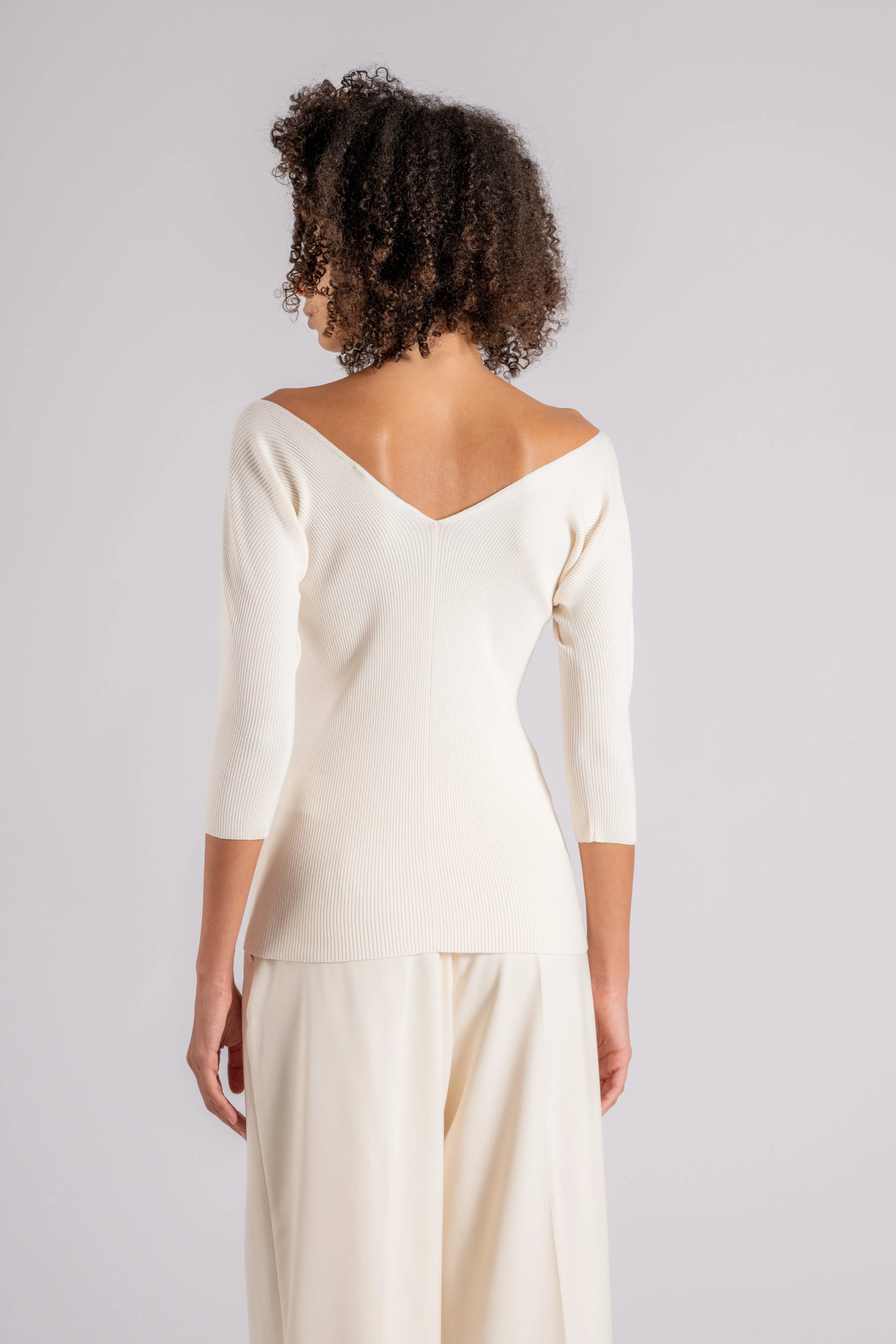 Max Mara Weekend Maglia Beige in Viscosa/Poliestere