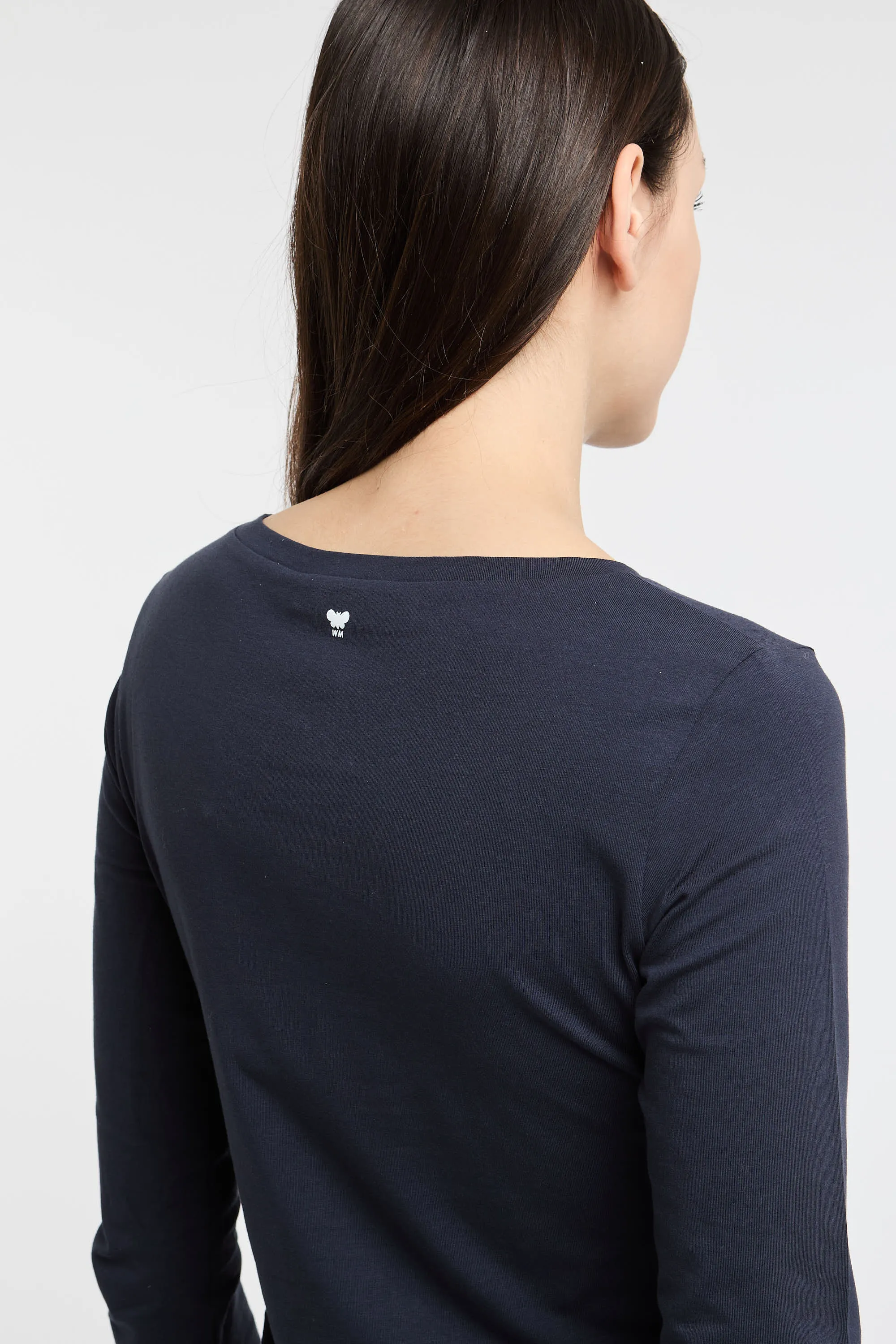 Max Mara Weekend T-Shirt 34 Blu in Cotone/Elastane