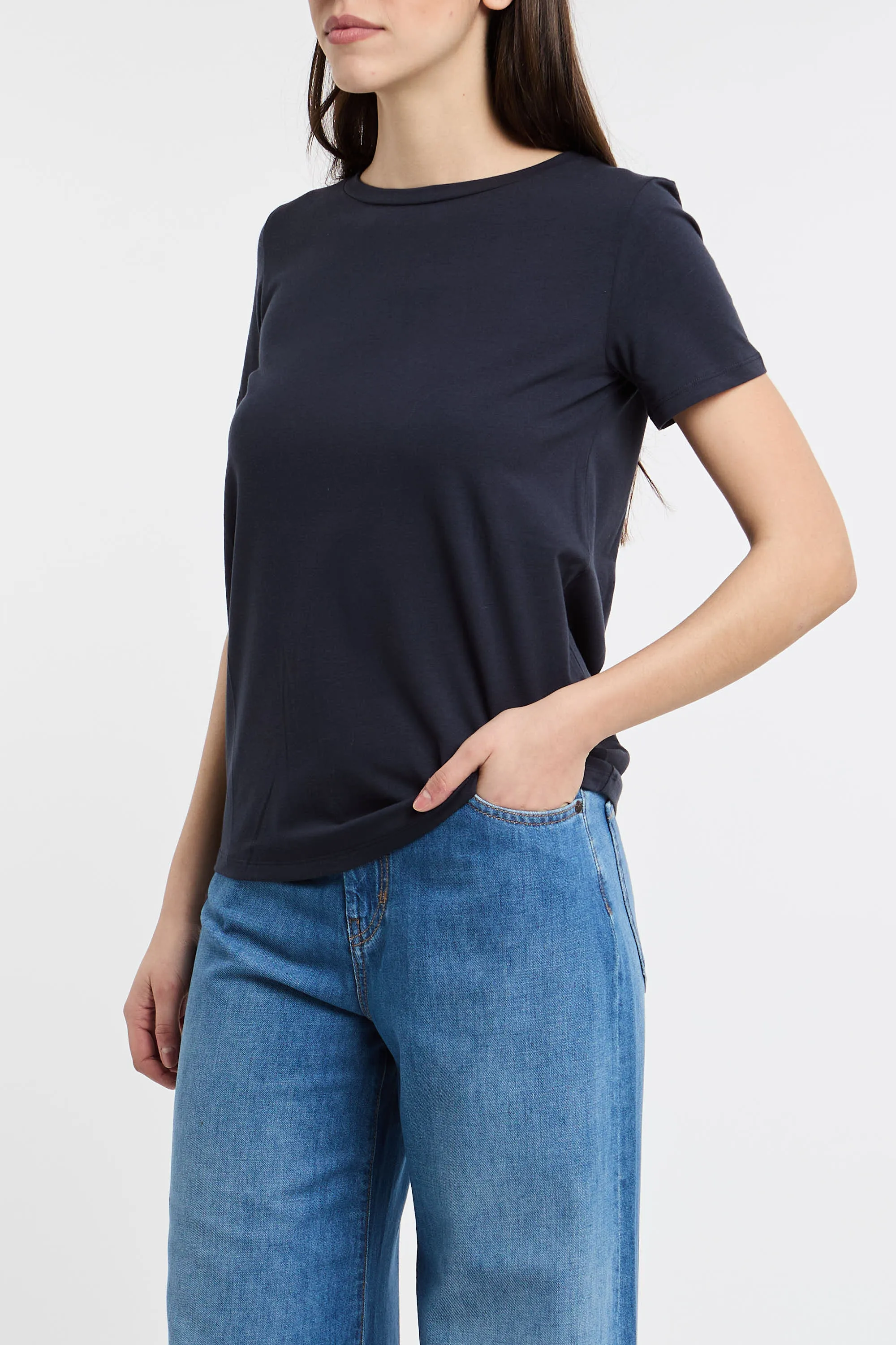Max Mara Weekend T-Shirt Mezza Manica Blu