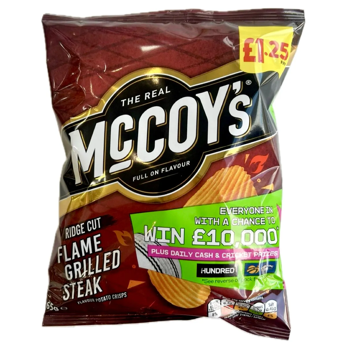 McCoy’s Chips Flame Grilled Steak (RRP: 1.25) 65g