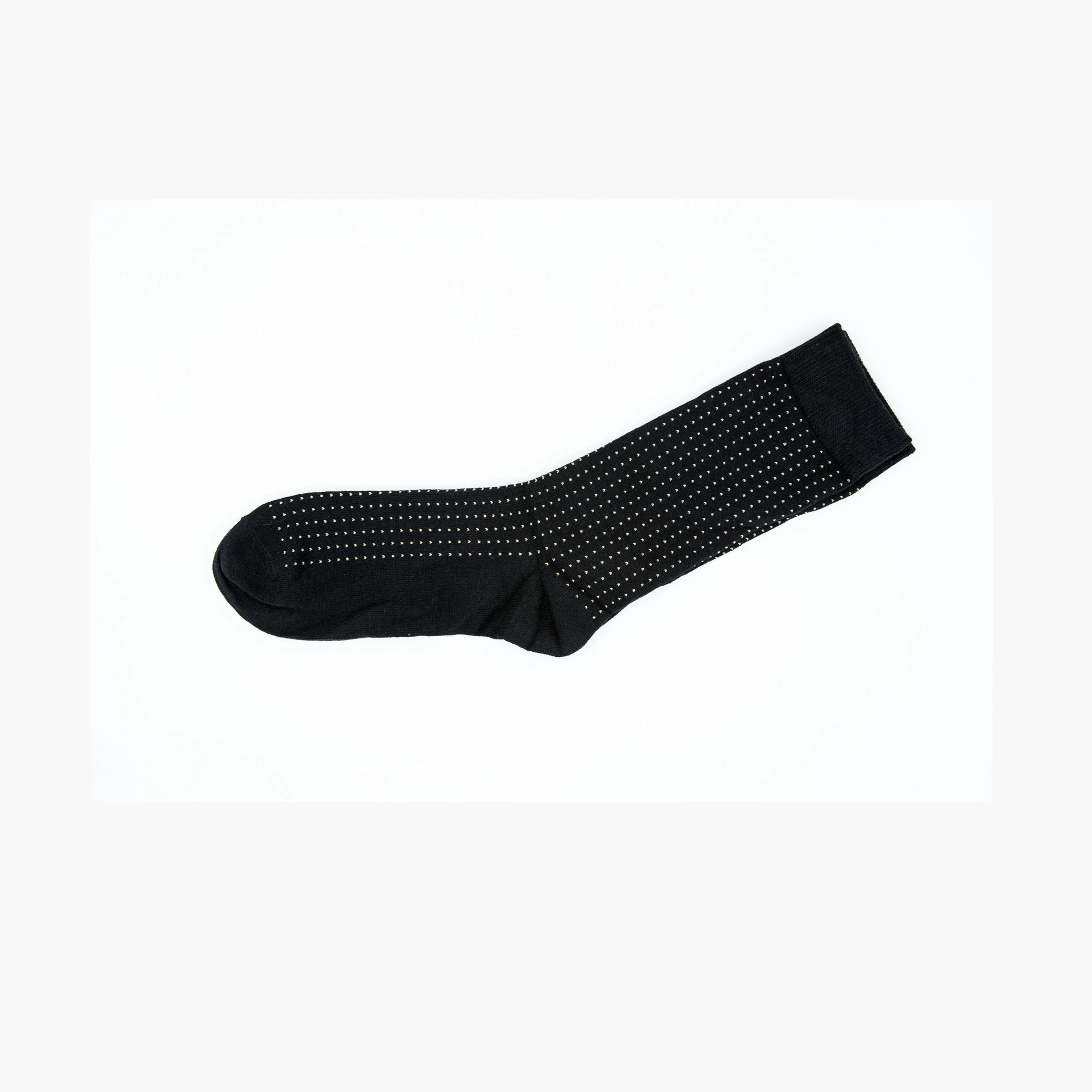 Men Black Pattern Premium Cotton Blend Mens Crew Socks 6-11 Comfort
