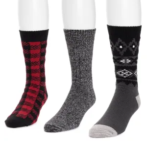 Men's 3 Pair Pack Microfiber Boot Socks