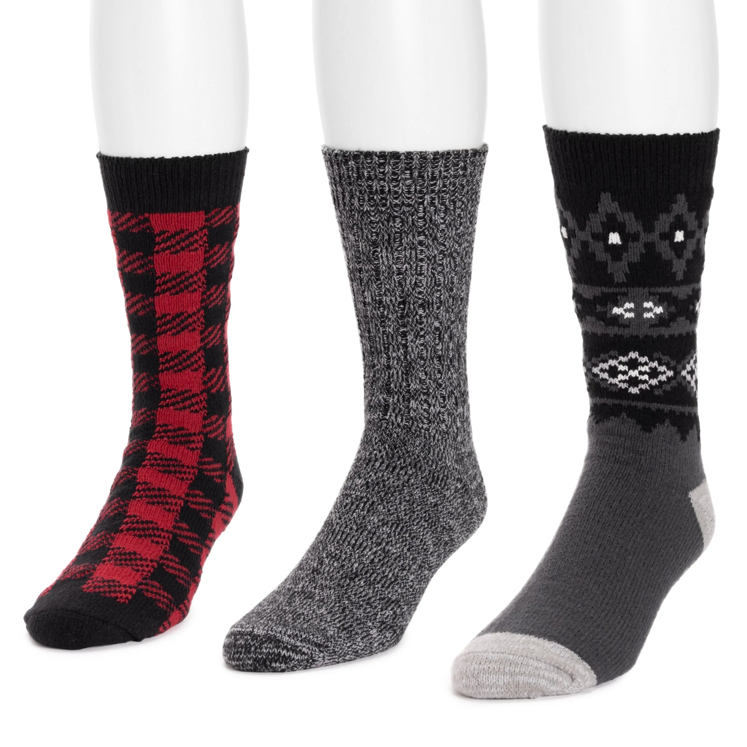 Men's 3 Pair Pack Microfiber Boot Socks