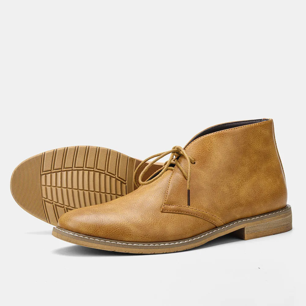 Men's Workwear Boots Retro Color Brushed Large Size Desert Boots Men