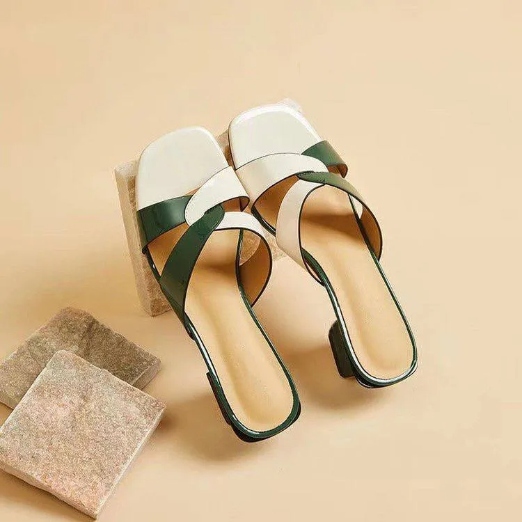 Modern Geometric Heel Sandals