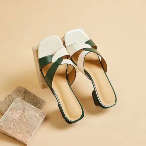 Modern Geometric Heel Sandals