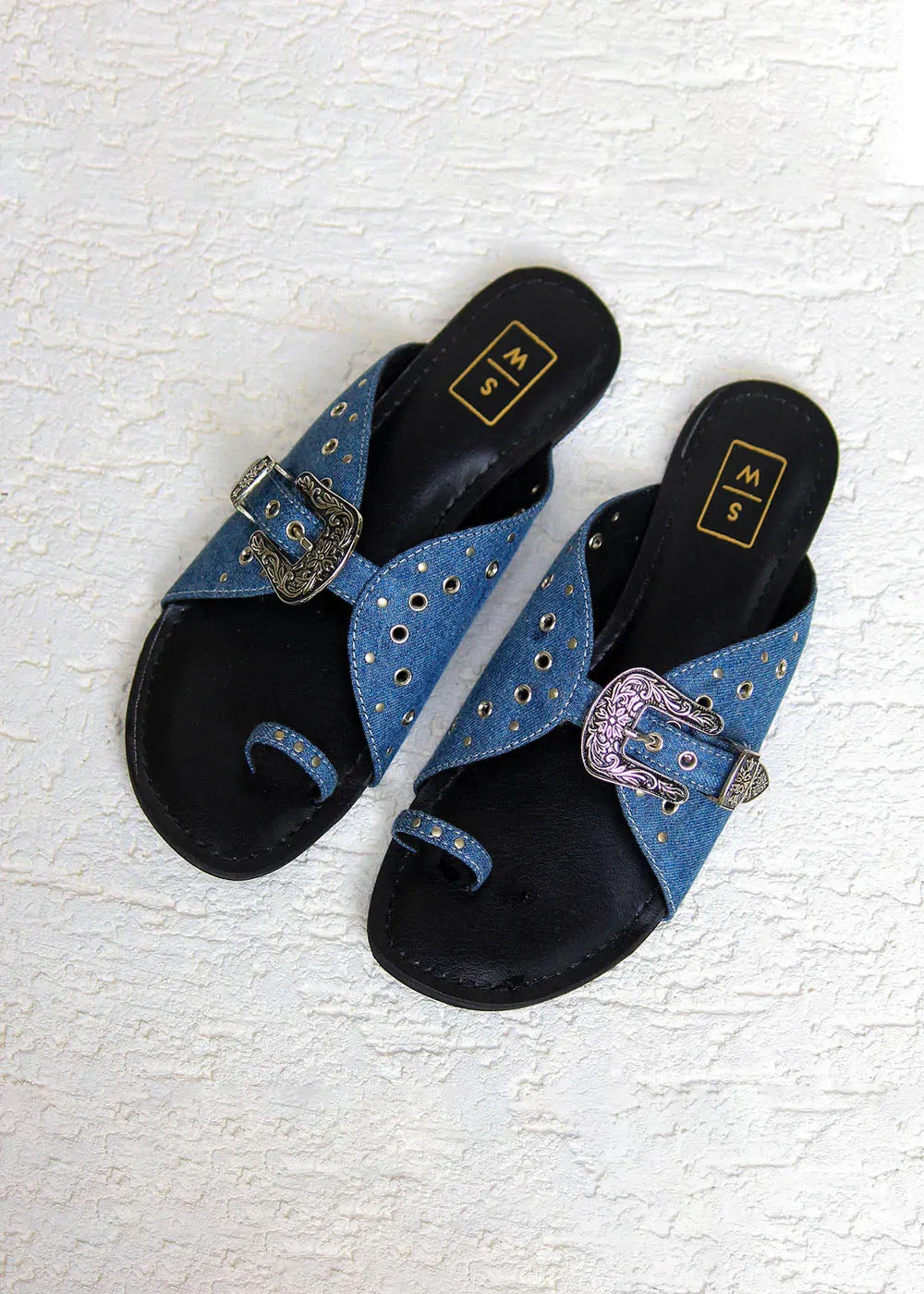 Nadia Denim Sandals