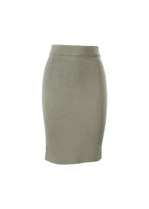 NATALIYA PENCIL SKIRT - CEMENT GREY