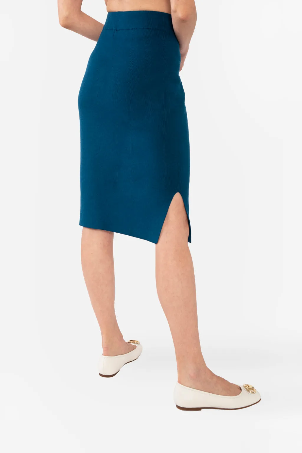 NATALIYA PENCIL SKIRT - CEMENT GREY
