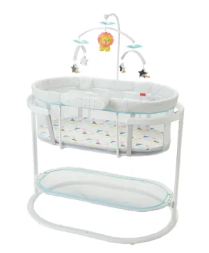New in box! Fisher-Price Soothing Motions Bassinet! From soothing sways, music and sounds to calming vibrations, light projection and more! Retails $16O 