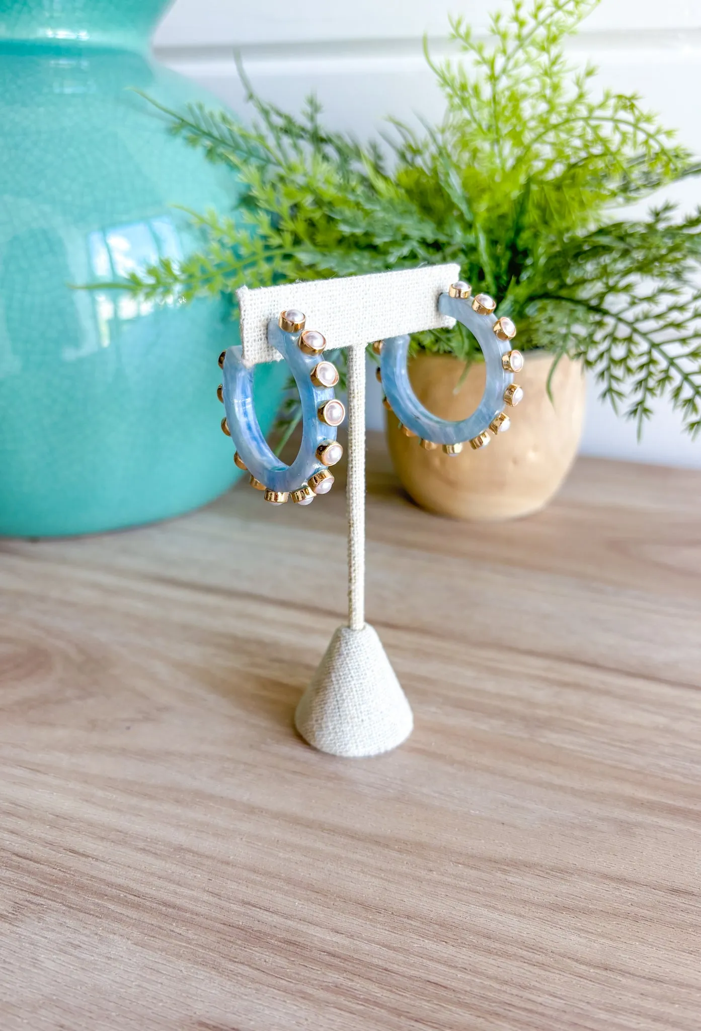 On The Weekend Earrings in Blue