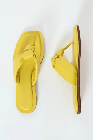 Padded Tubular Soft Thong - Chartreuse