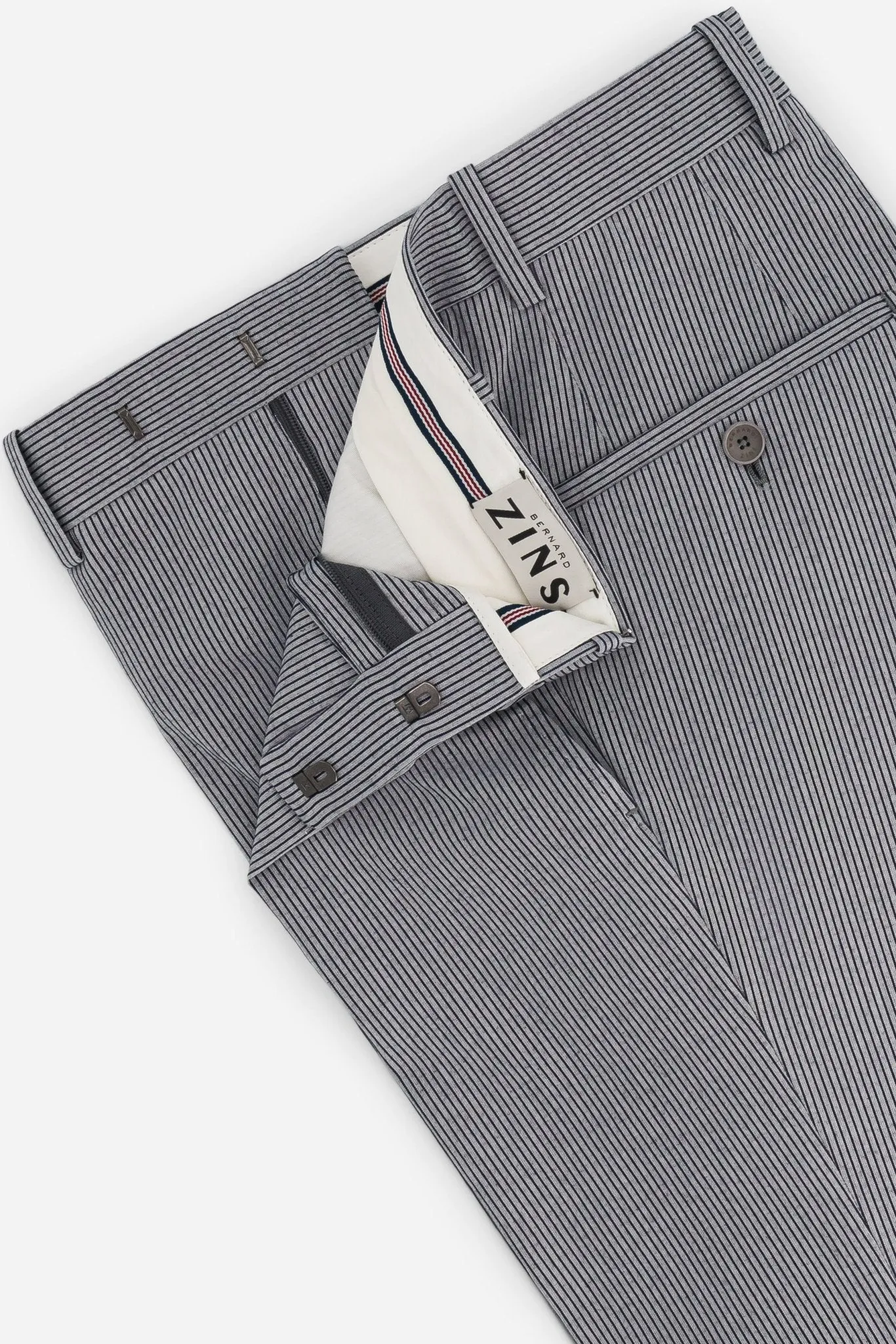 Pantalon coton stretch BZV3 - gris bleu