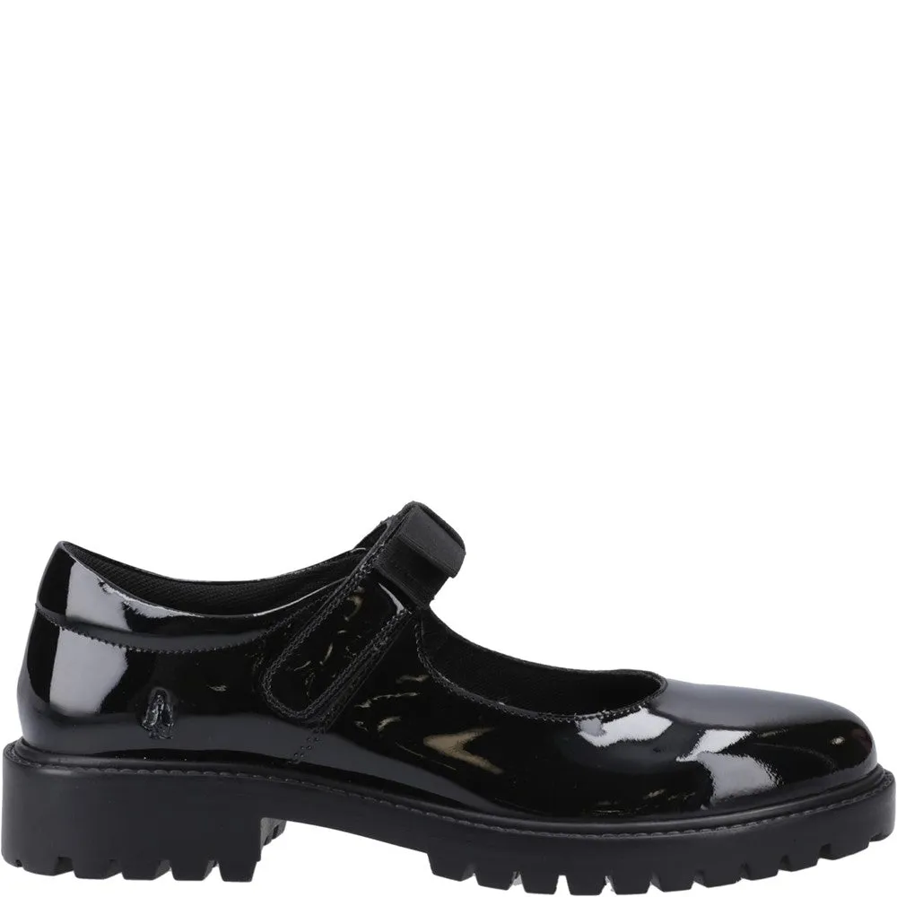 Patent Black XL Astrid Bow Senior School Shoes
