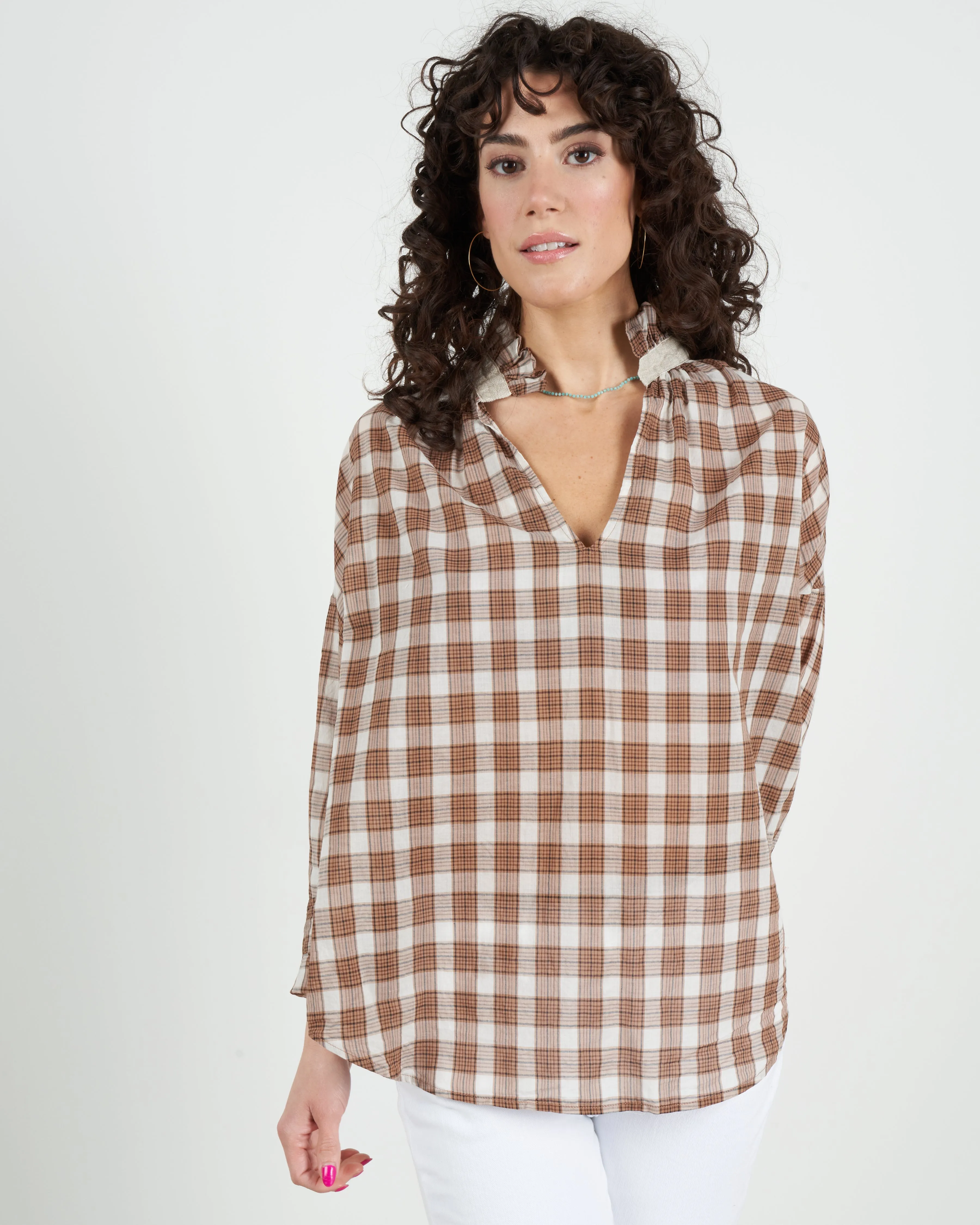 penelope - plaid - caramel
