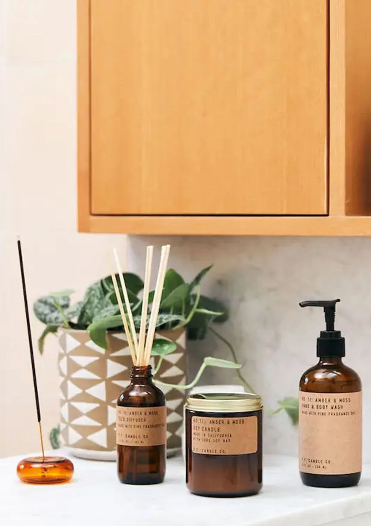 P.F. Candle Co. Amber & Moss Room & Linen Spray