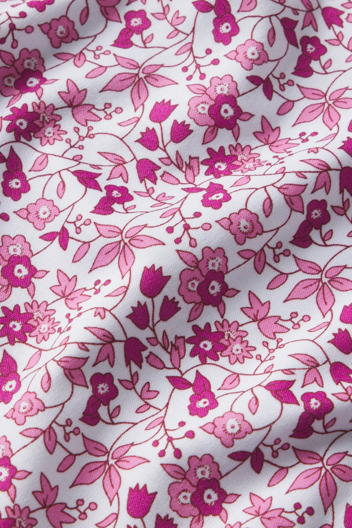 Pima Crew Long-Short Set in Dahlia Garden Floral
