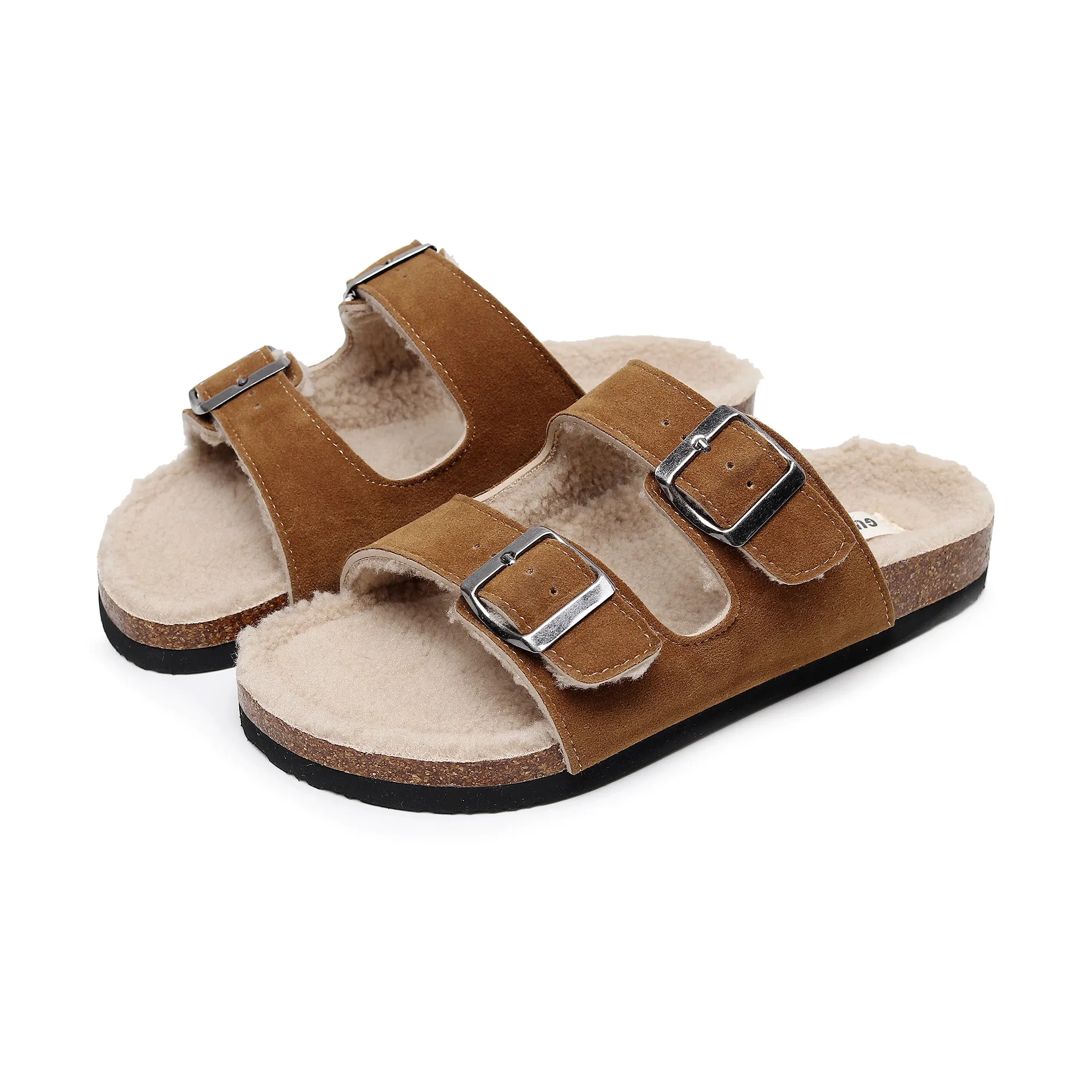 Plush Insole Dual-Strap Sandal