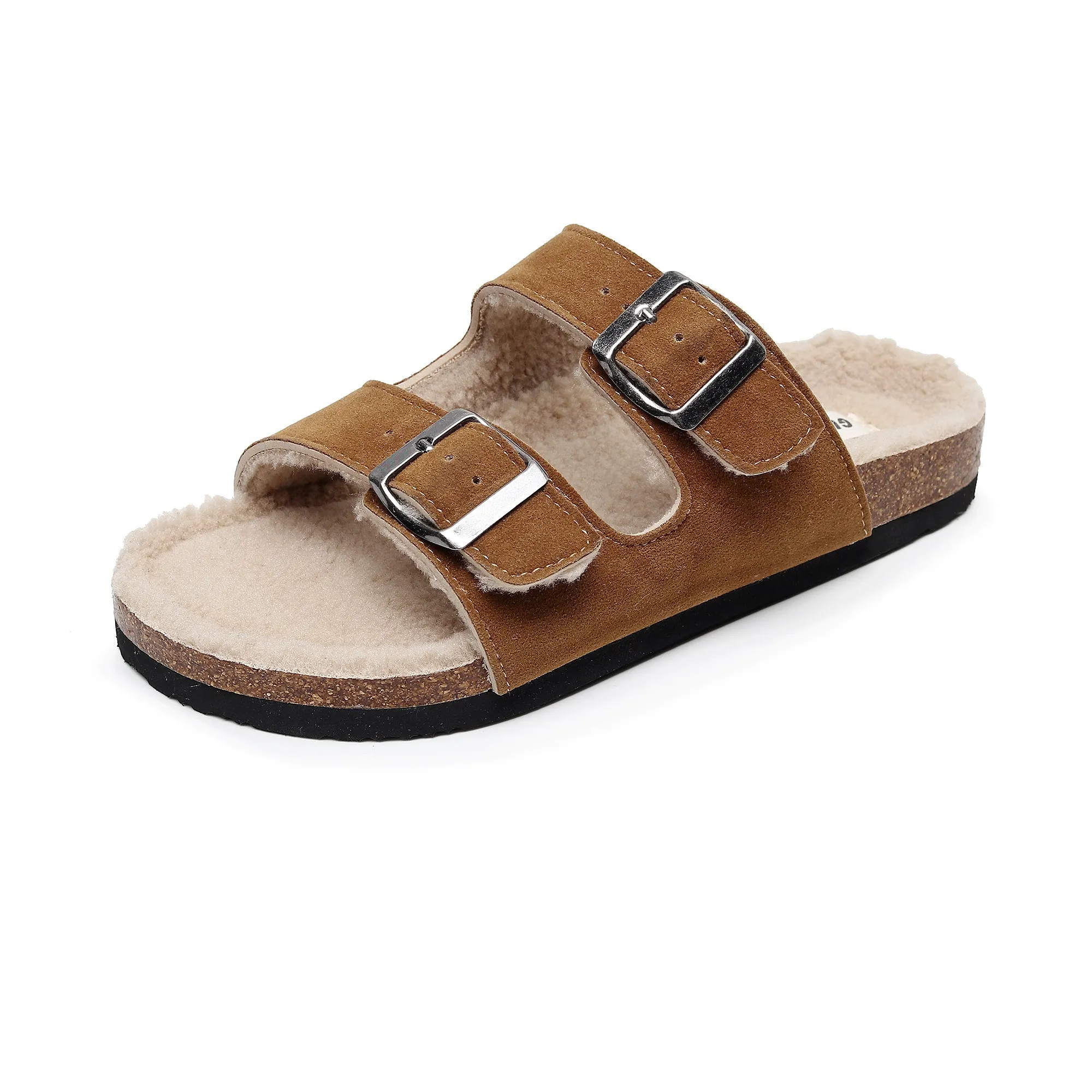 Plush Insole Dual-Strap Sandal
