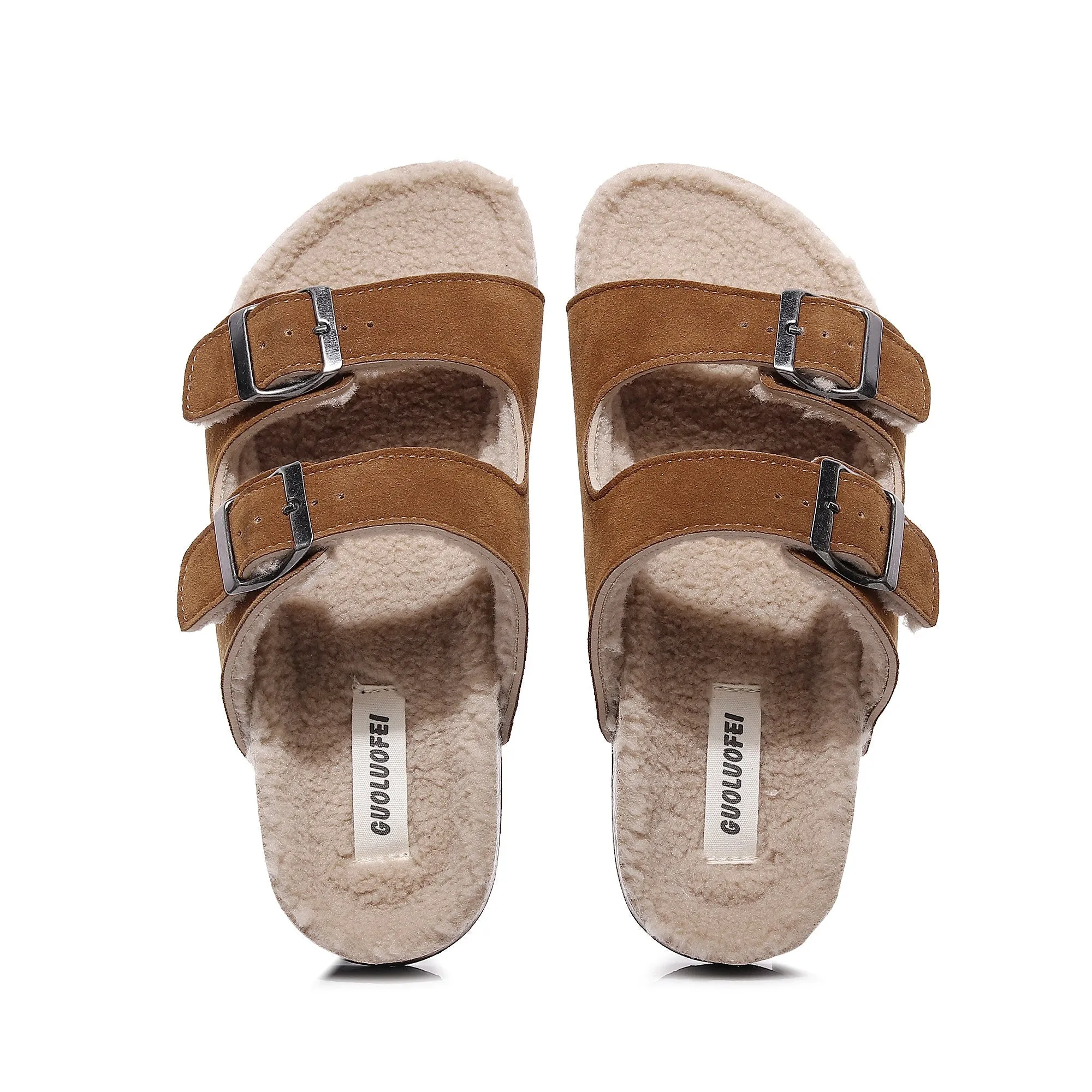 Plush Insole Dual-Strap Sandal