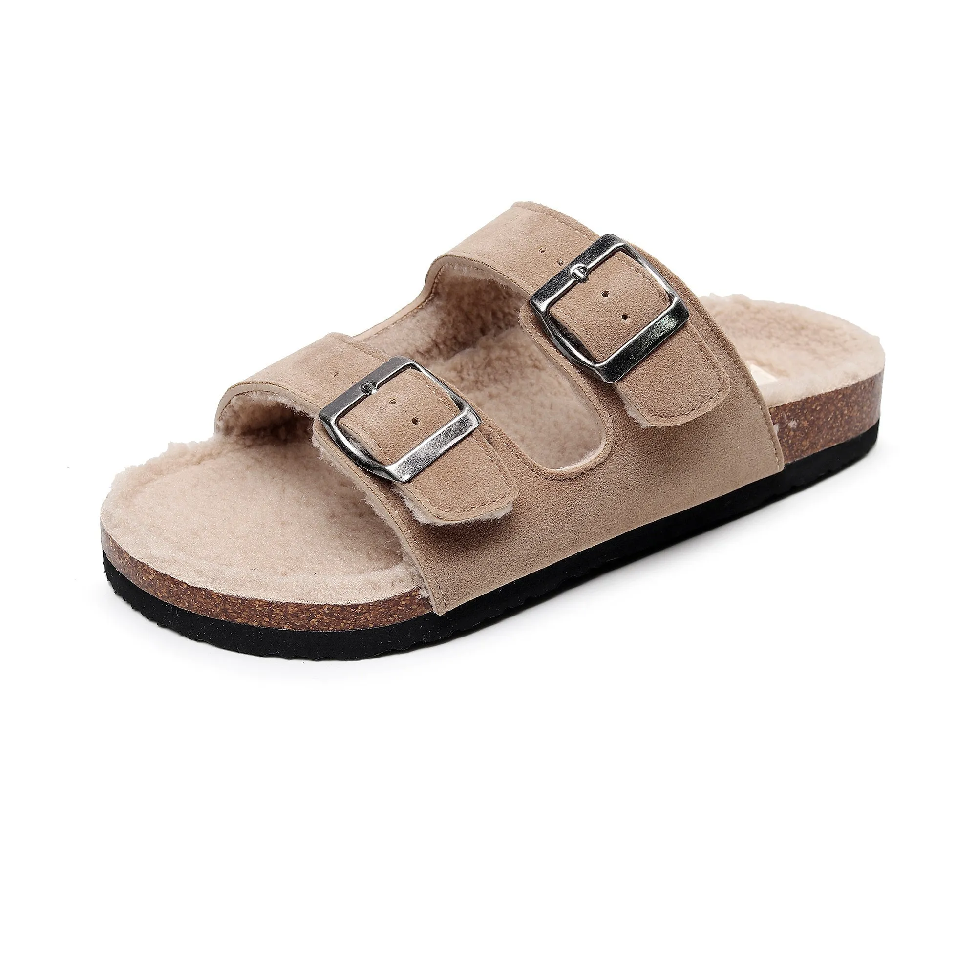 Plush Insole Dual-Strap Sandal