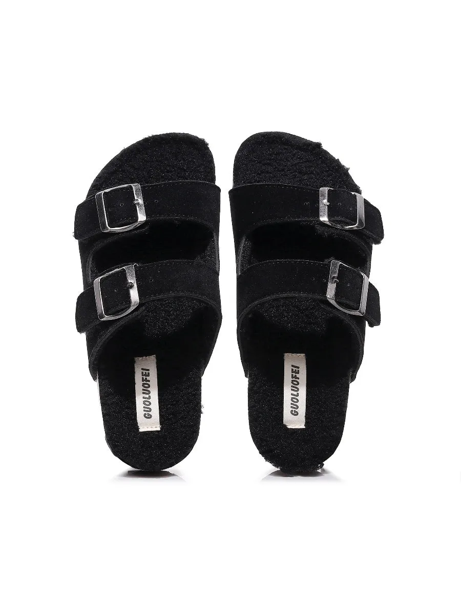 Plush Insole Dual-Strap Sandal