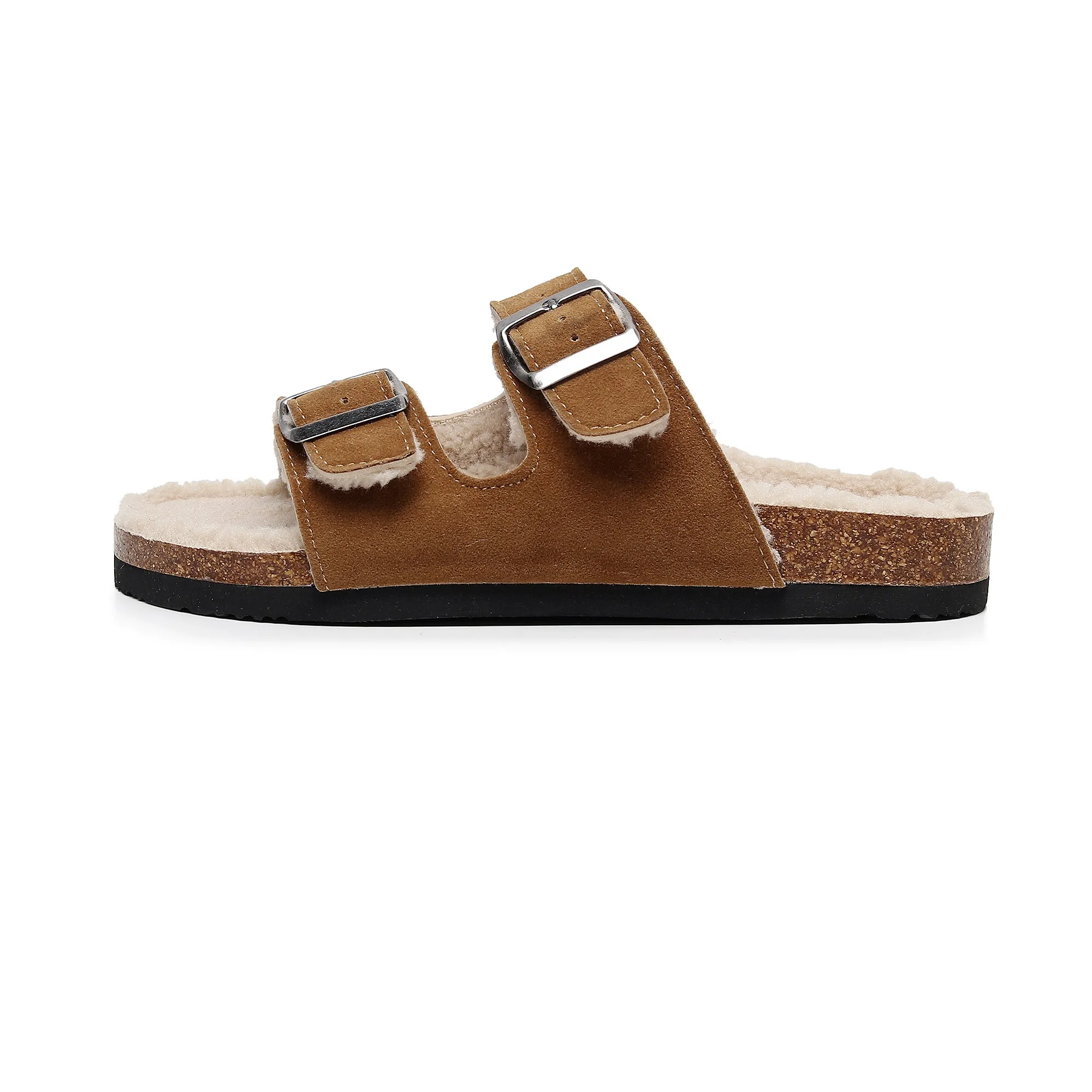 Plush Insole Dual-Strap Sandal
