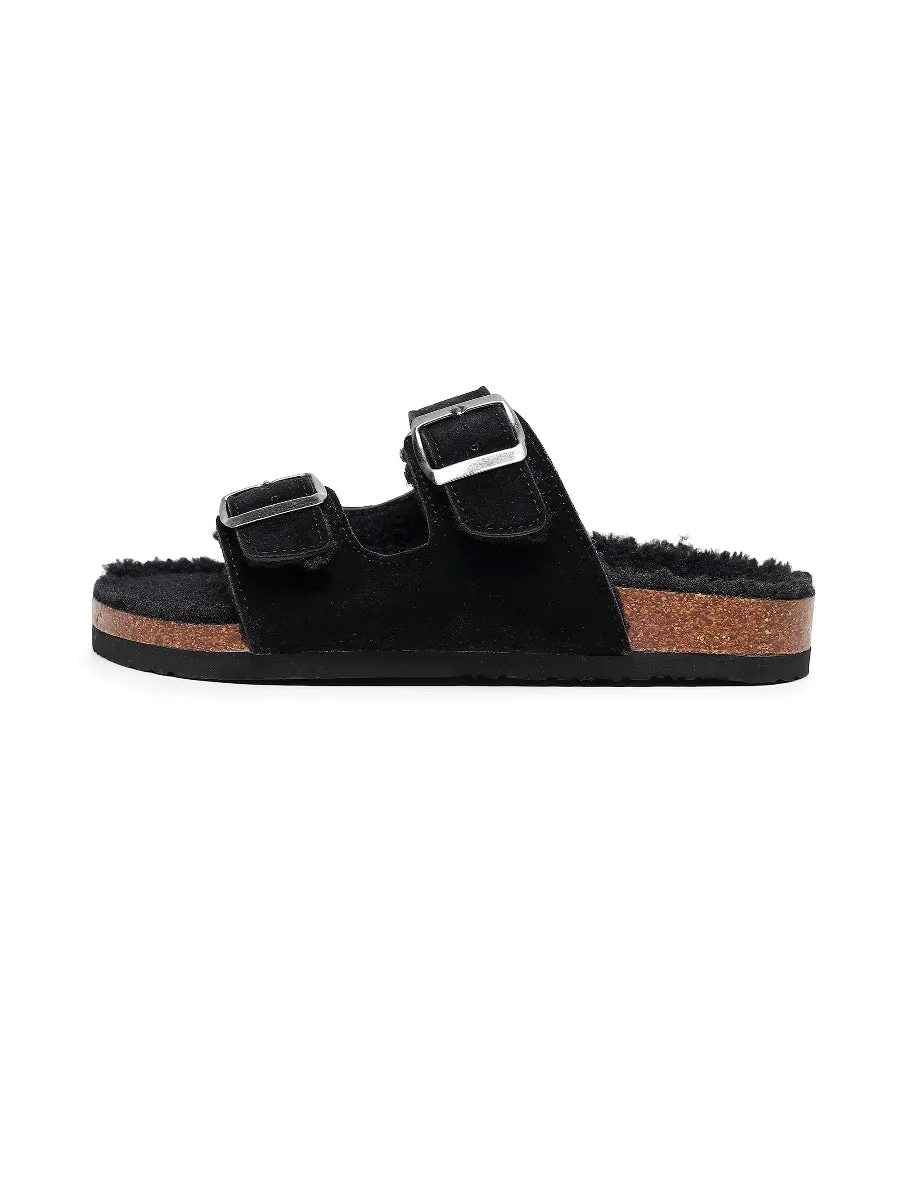 Plush Insole Dual-Strap Sandal