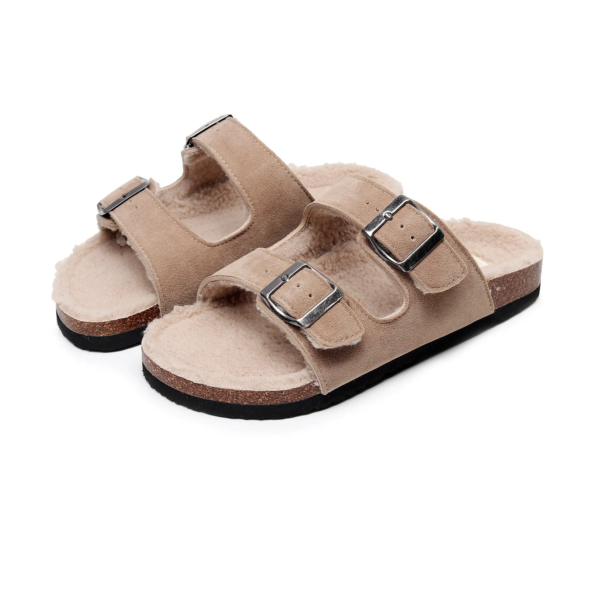 Plush Insole Dual-Strap Sandal