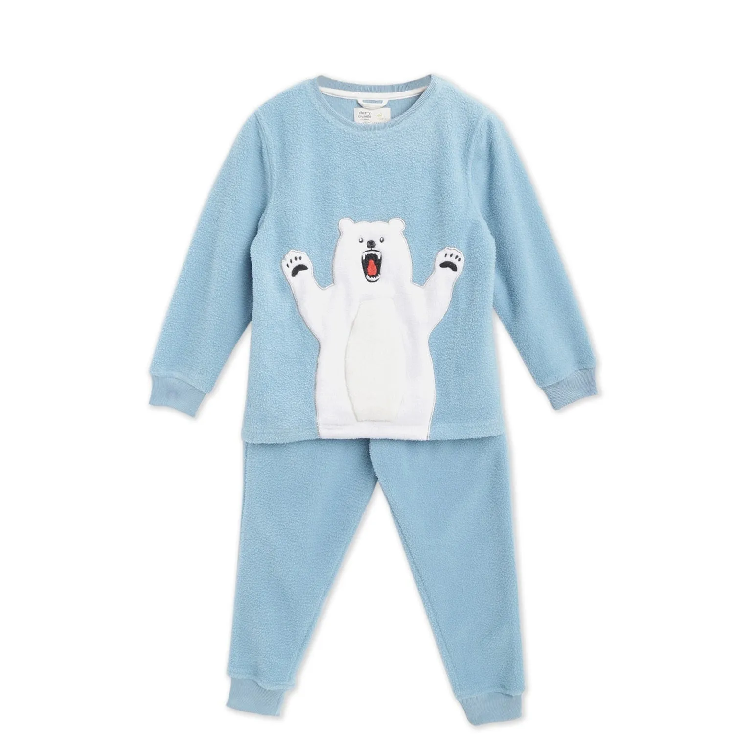 Polar Bear Applique Winter Nightsuit