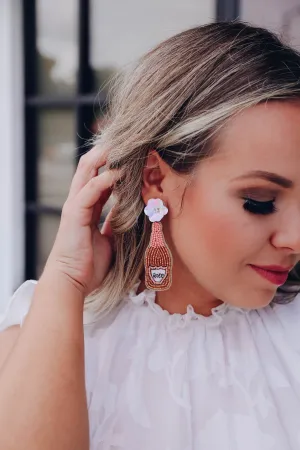 Pop The Bubbly Beaded Earrings - Gold