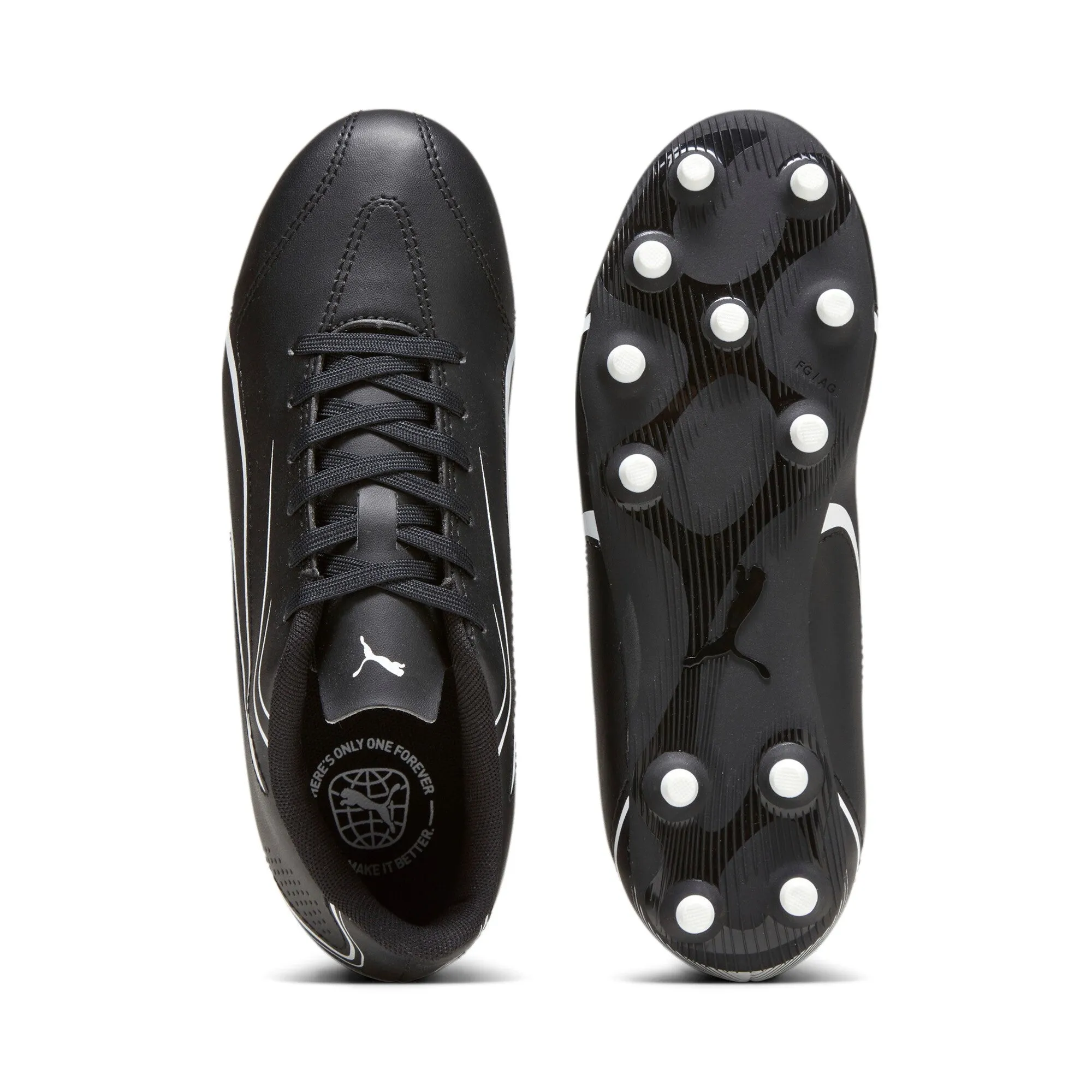 Puma Men's Vitoria Football Boots FG/AG - Black/White