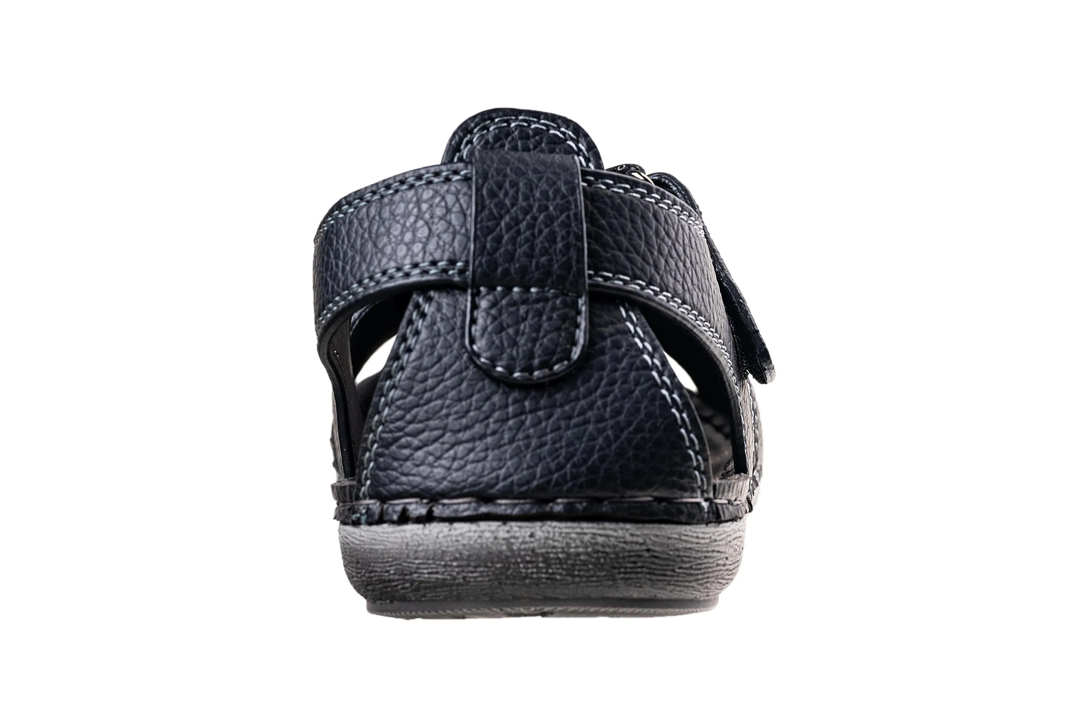 Puntoblu Black Gents Sandal PU