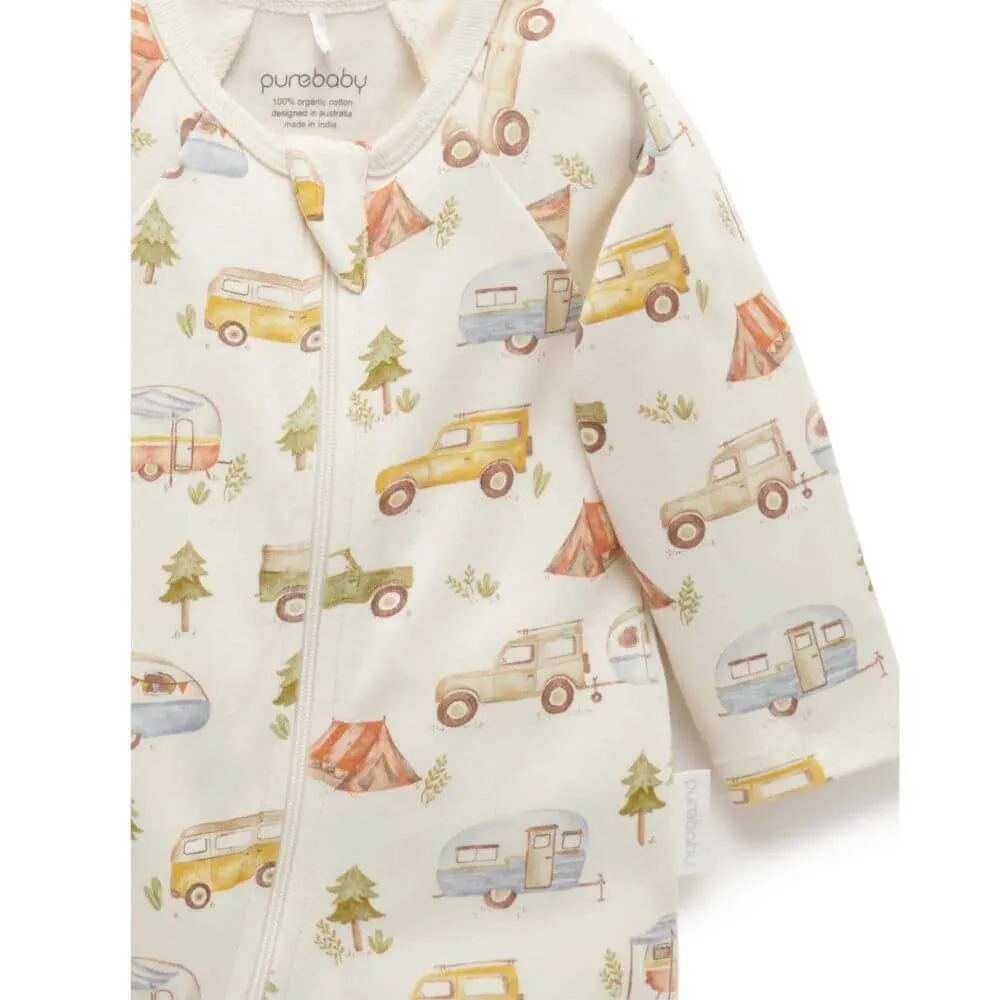 Purebaby Long Weekend Zipsuit 2-Pack