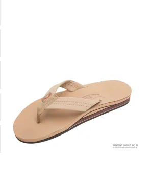 Rainbow - Double Layer Premier Leather with Arch Support - Sierra Brown