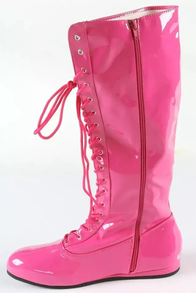 Ric Flair Signed Pink Wrestling Boot (JSA COA) WWE 16xWorld Champion / NWA. HOF