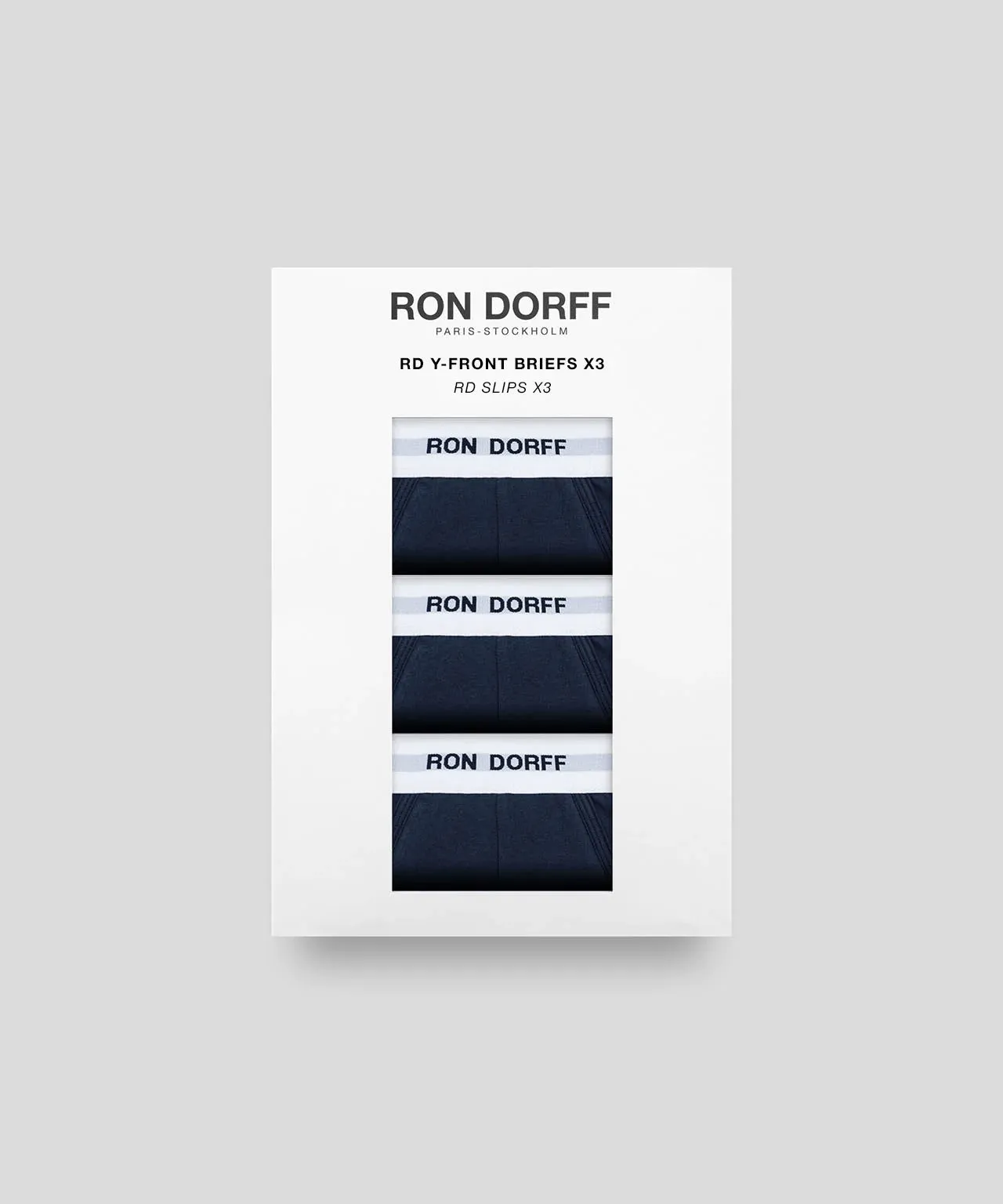RON DORFF Y-Front Briefs Kit: Navy