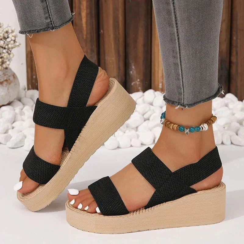 Sahara Sandals in Neutral Weave