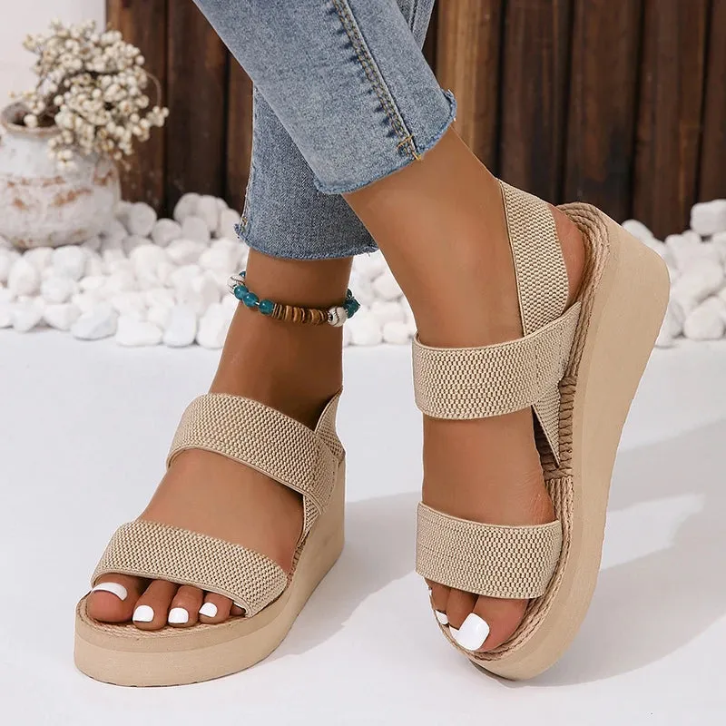 Sahara Sandals in Neutral Weave