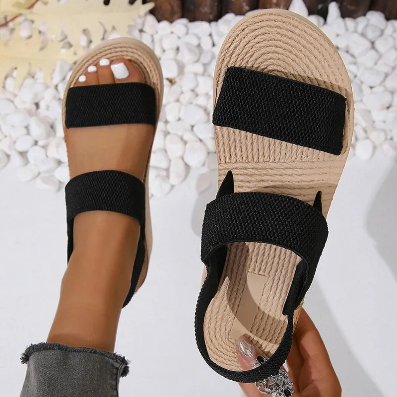 Sahara Sandals in Neutral Weave