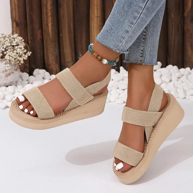 Sahara Sandals in Neutral Weave