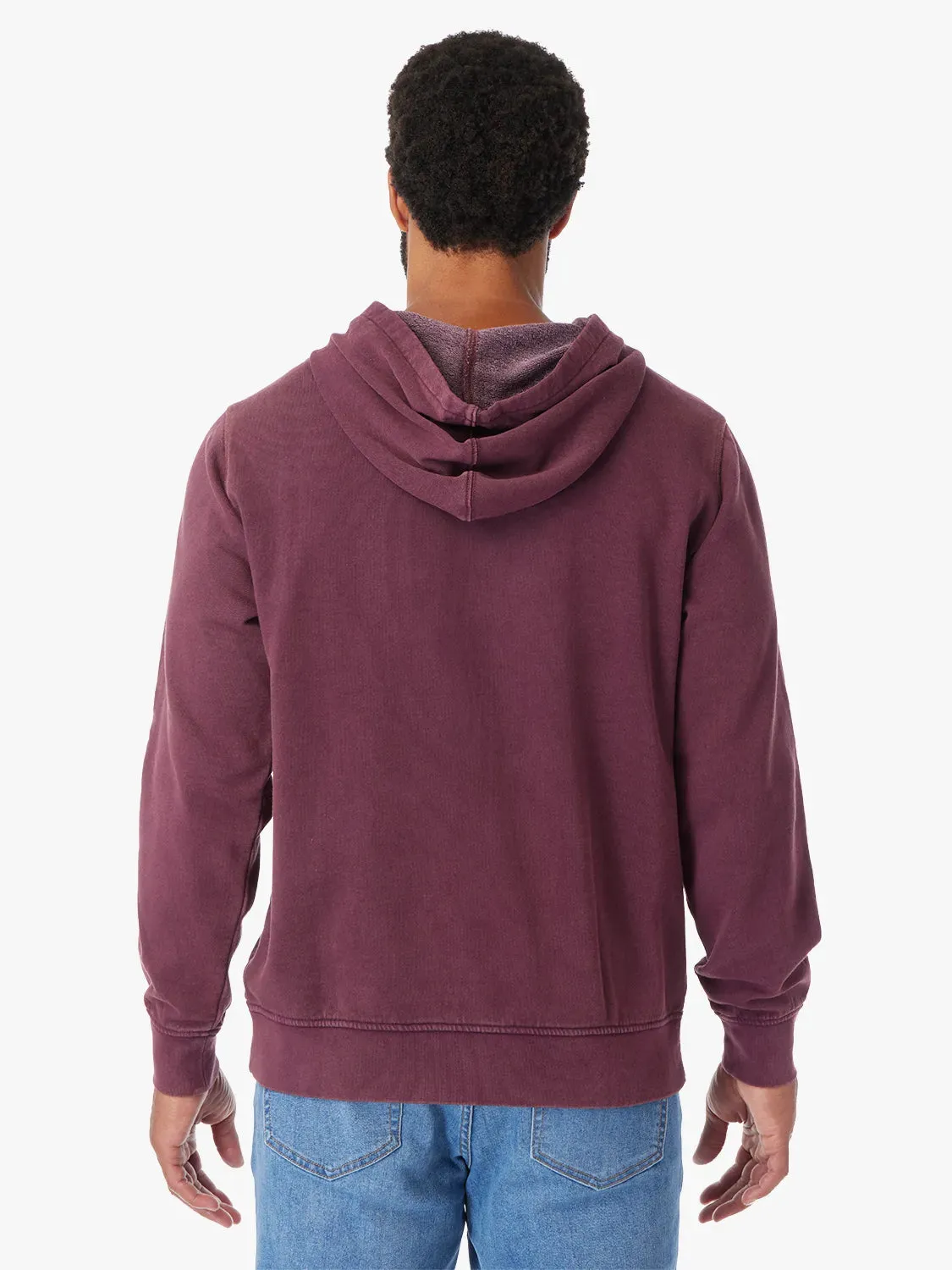 Saltaire Hoodie | Burgundy