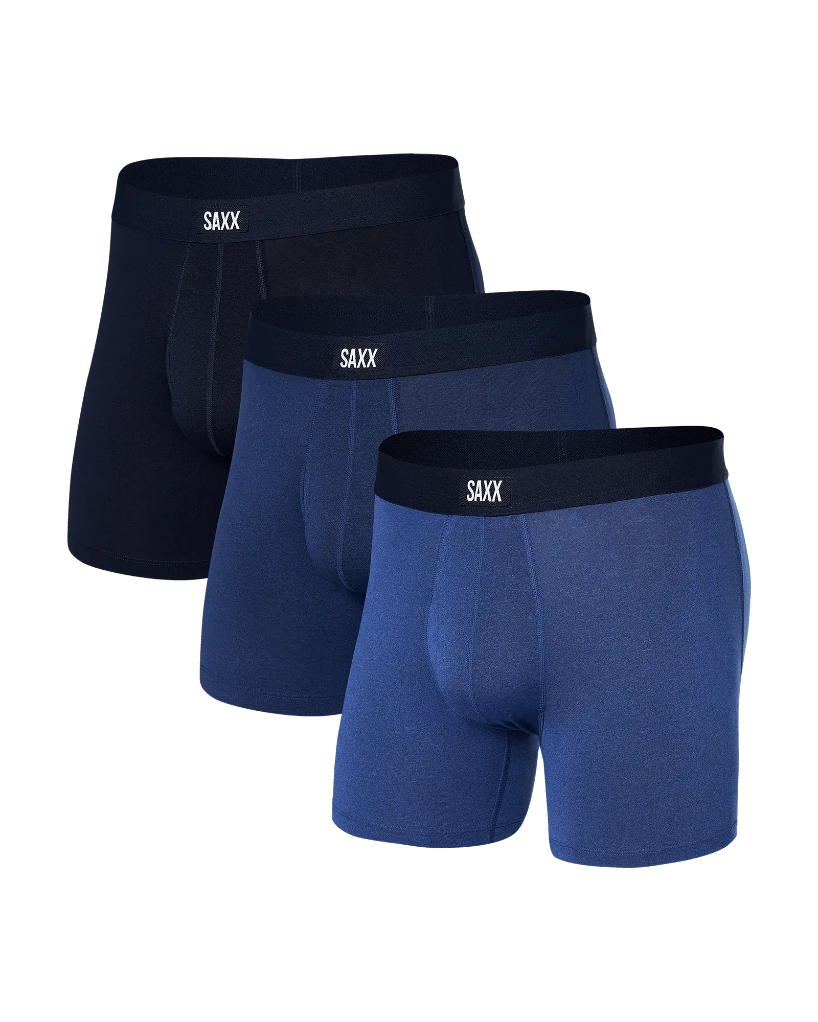 Saxx Daytripper (3 Pack) - Sport Blue Heather/Blueberry/Maritime