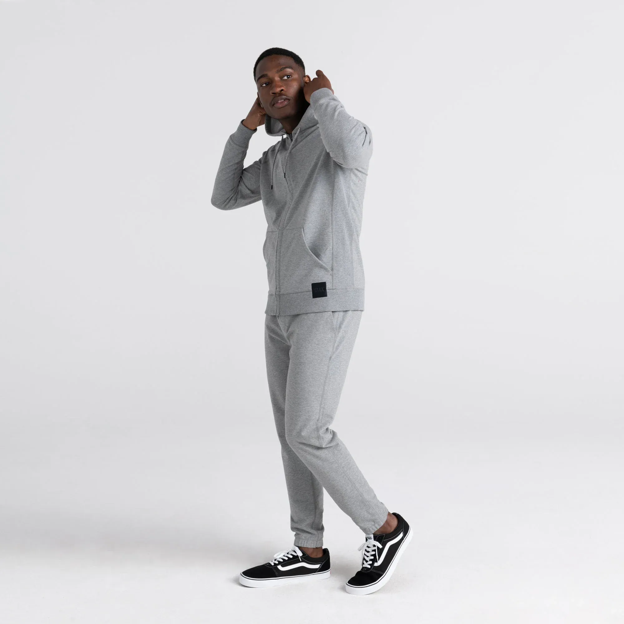 Saxx Mens Downtime Full Zip Hoodie
