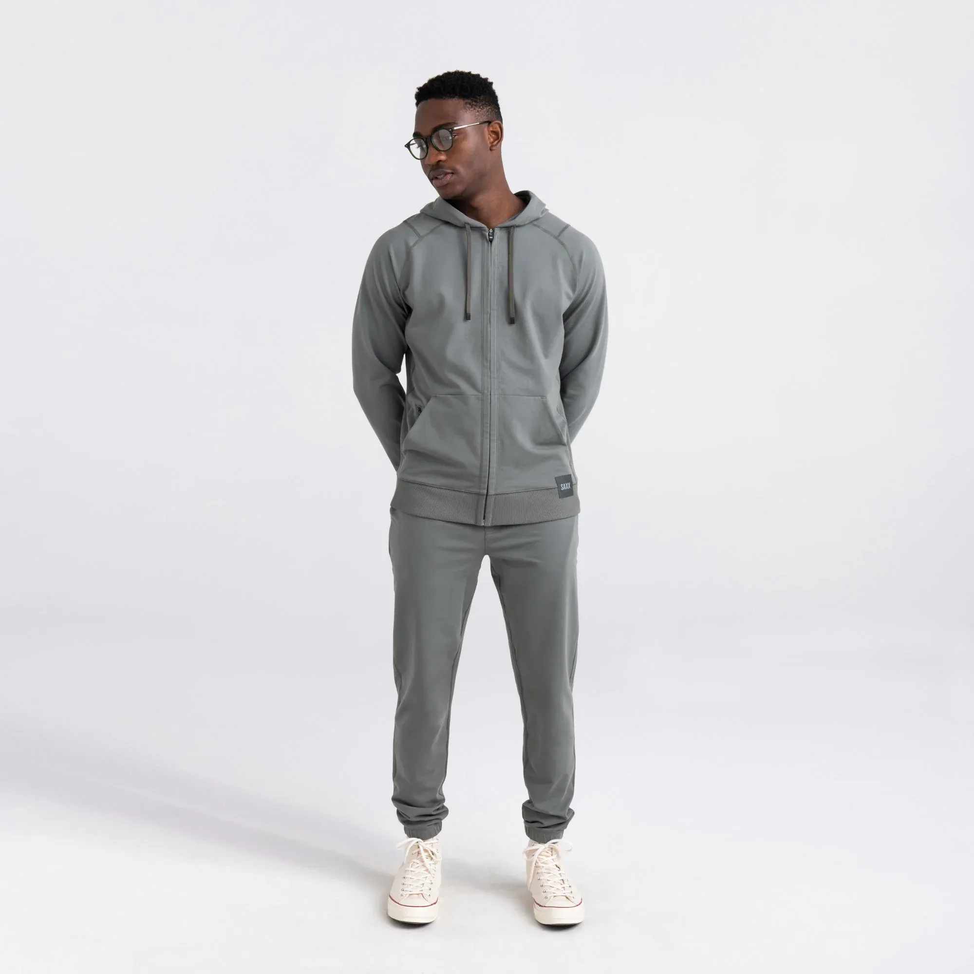 Saxx Mens Downtime Full Zip Hoodie