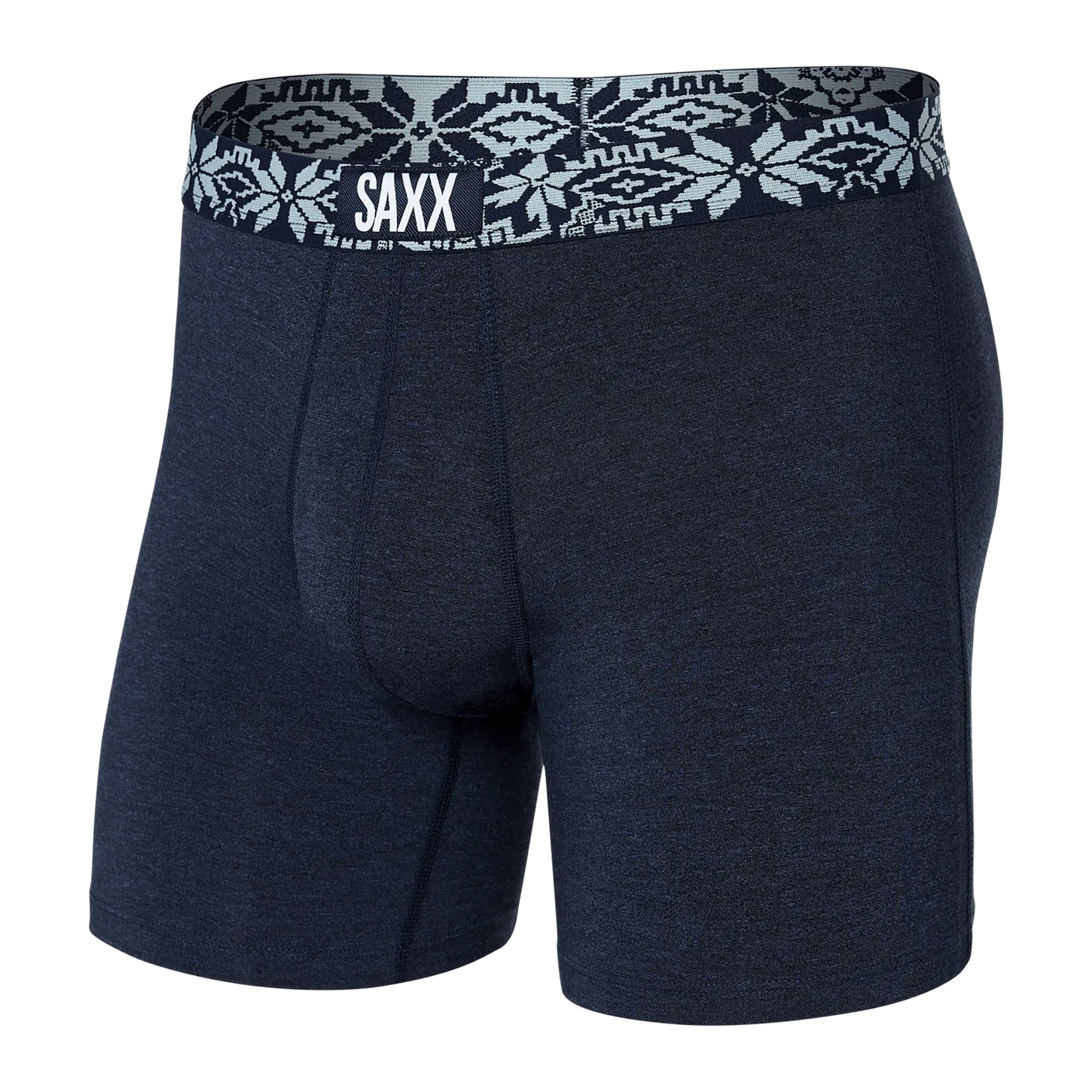 Saxx Vibe Boxers - Navy Heather/Holiday WB
