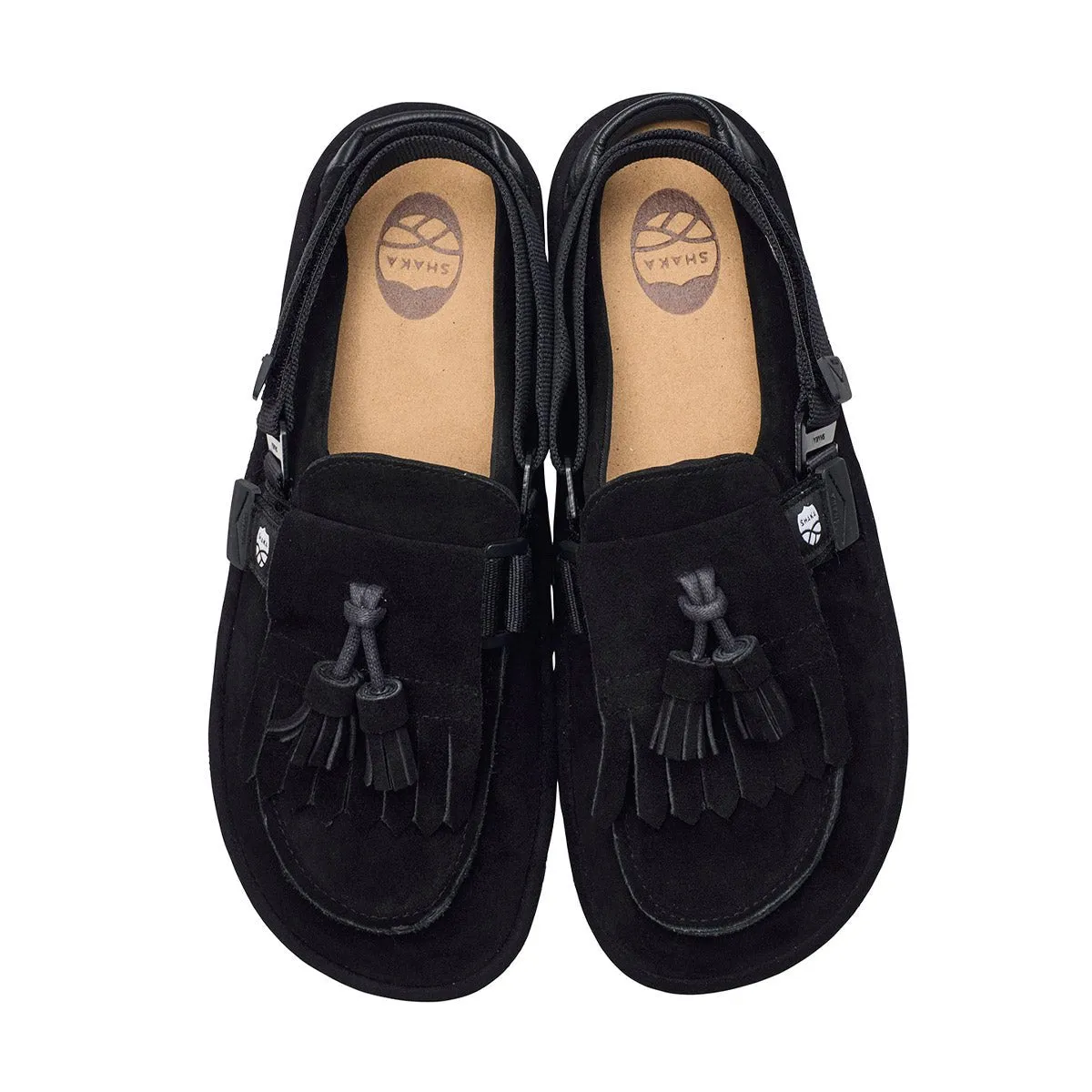 SHAKA 2way キルトタッセル ミュール サンダル MOC MULE TASSEL SUEDE [メンズ/レディース][2024 秋冬] SK-296