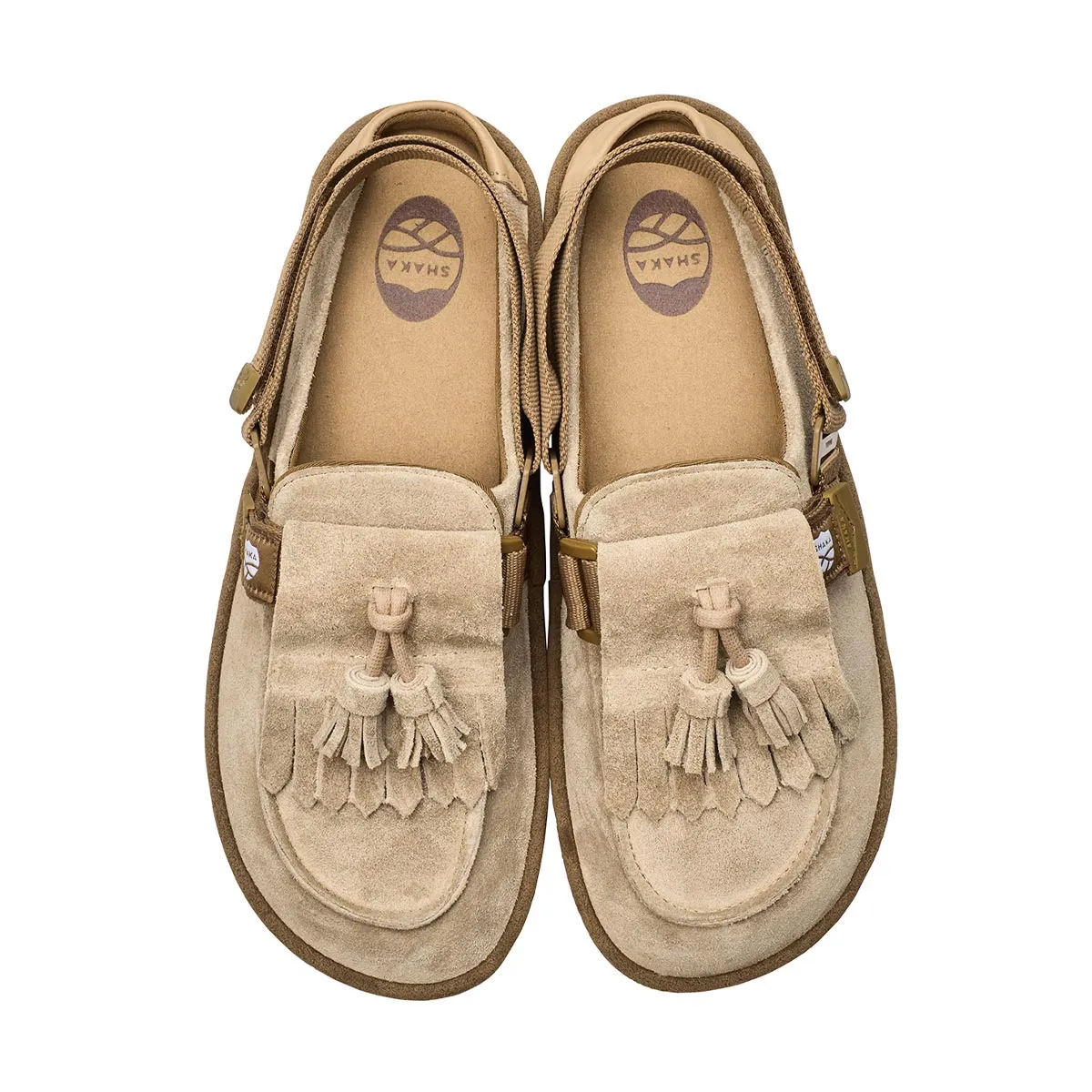 SHAKA 2way キルトタッセル ミュール サンダル MOC MULE TASSEL SUEDE [メンズ/レディース][2024 秋冬] SK-296